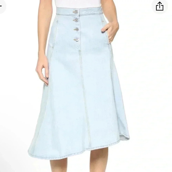Acne studios kady denim skirt asymmetrical - Picture 2 of 5